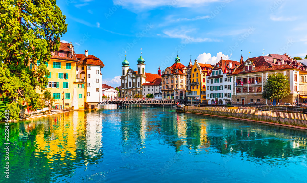 Old Town architecture of Lucerne, Switzerland