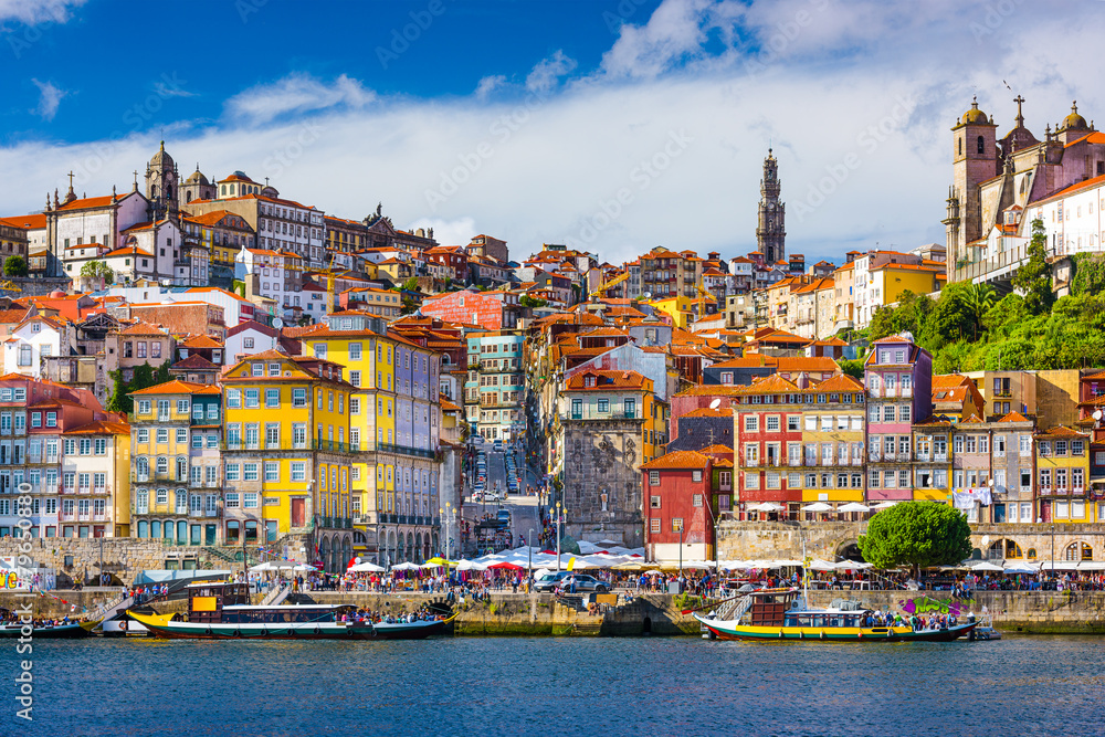 Porto, Portugal Old City Skyline on the Douro River