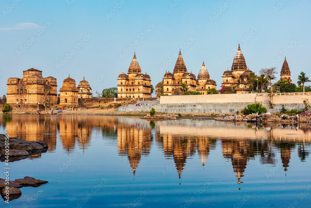 Royal cenotaphs of Orchha, Madhya Pradesh, India
